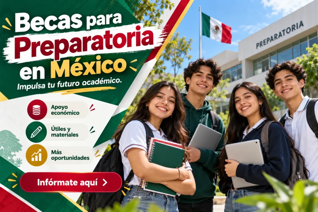 🎒🎓 Becas para Preparatoria en México
