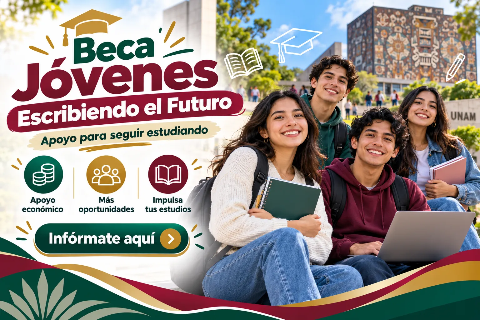 Becas y apoyos para estudiantes